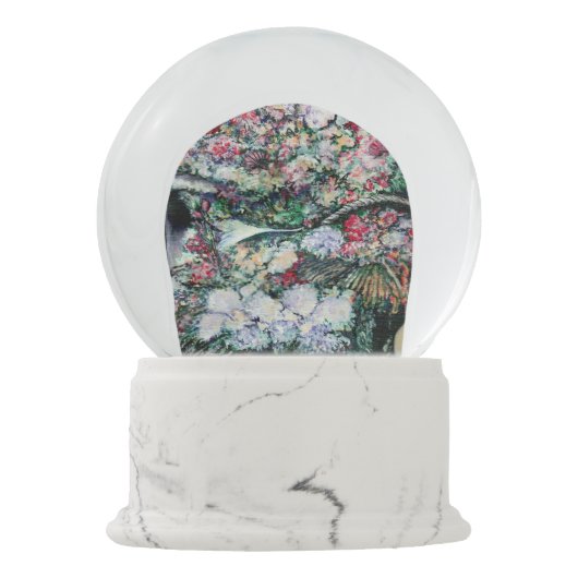 Zaubermoment auf dem Raketenmarkt Schneekugel (Rückseite)