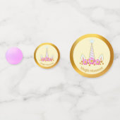 Zaubermoment Einhorn Konfetti (Rückseiten)