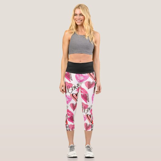 Zaubermuster Capri Leggings (Vorderseite)