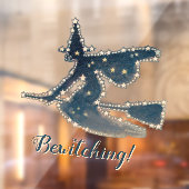 Zaubern von Starry Night Flying Hexe Fensteraufkleber (Blatt 2)