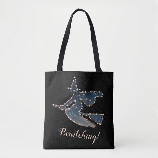Zaubern von Starry Night Flying Hexe Tasche (Vorderseite)