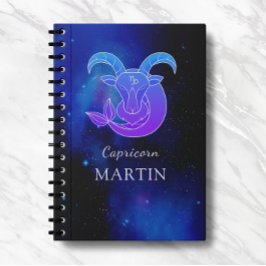 Zaubername mit Zodiac-Schild Capricorn-Notebook Notizblock