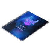 Zaubername mit Zodiac signe Taurus Notebook Notizblock (Linke Seite)