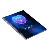 Zaubername mit Zodiac signiert Leo-Notebook Notizblock (Rechte Seite)