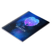 Zaubername mit Zodiac signiert Leo-Notebook Notizblock (Linke Seite)