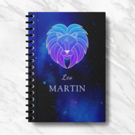 Zaubername mit Zodiac signiert Leo-Notebook Notizblock