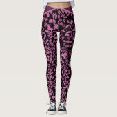 Zaubernde Blüte: Lila Mondlicht-Leggings Leggings (Vorderseite)