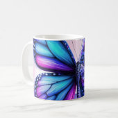 Zaubernde Blüte: Wo Schmetterlinge unter Flo tanze Kaffeetasse (Vorderseite Links)