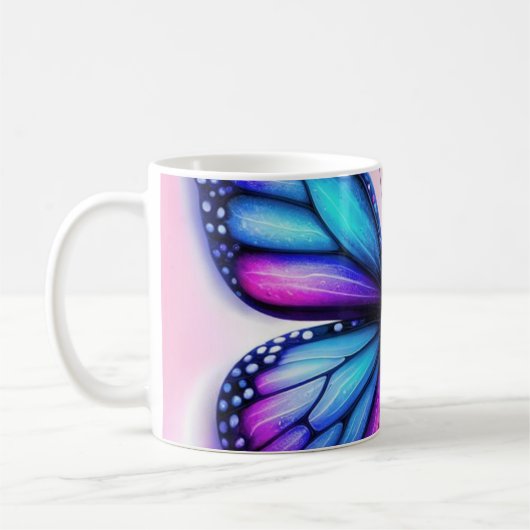 Zaubernde Blüte: Wo Schmetterlinge unter Flo tanze Kaffeetasse (Links)