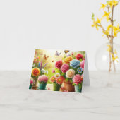 Zaubernde Blütenblütenkarte Karte (Gelbe Blume)