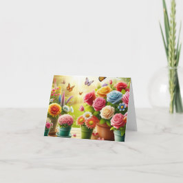 Zaubernde Blütenblütenkarte Karte