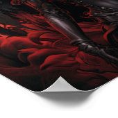 Zaubernde Dunkle Fantasiegel-Farbseite für Werbung Poster (Ecke)