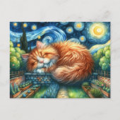 Zaubernistenkatze Postkarte (Vorderseite)