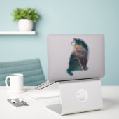 Zaubernnebel Aufkleber (Laptop auf Schreibtisch)