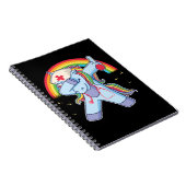 Zaubernurse Unicorn Rainbow Stethoscope Pflegen Notizblock (Rechte Seite)
