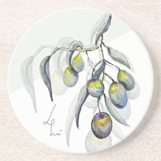 Zauberöle Wasserfarbe Handgemalt Getränkeuntersetzer (Vorne)