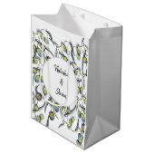 Zauberöle Wasserfarbe Handgemalt Mittlere Geschenktüte (Vorderseite Schrägansicht)