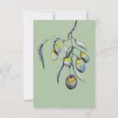 Zauberöle Wasserfarbe Handgemalt RSVP Karte (Rückseite)