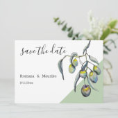 Zauberöle Wasserfarbe Handgemalt Save The Date (Stehend Vorderseite)