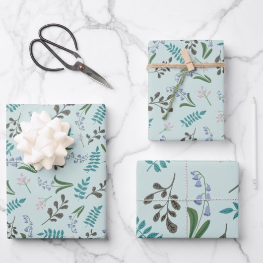 Zauberpapier für die Holzflora Geschenkpapier Set (Vorderseite)
