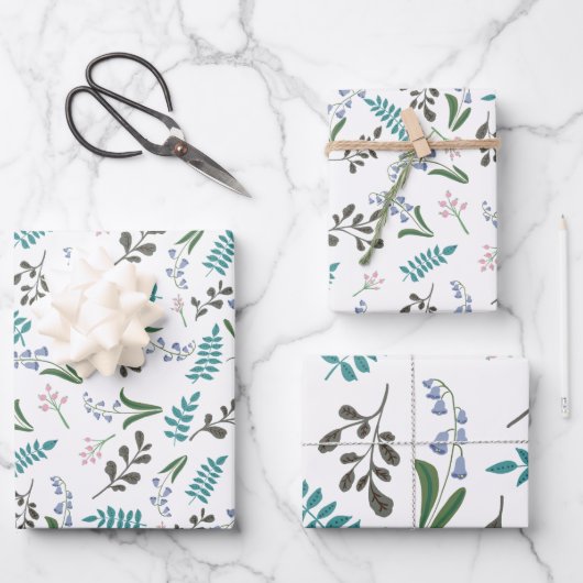 Zauberpapier für die Holzflora Geschenkpapier Set (Vorderseite)