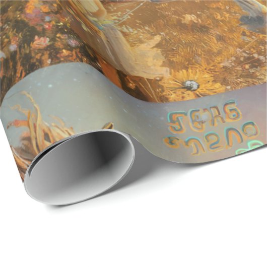 Zauberpapier für Ochre Paint Horse Wrapping Geschenkpapier (Rolleneckpunkt)