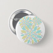 Zauberpastellfarbene Blume Button (Vorne & Hinten)
