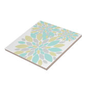 Zauberpastellfarbene Blume Fliese (Seite)