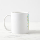 Zauberpastellfarbene Blume Kaffeetasse (Links)