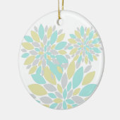 Zauberpastellfarbene Blume Keramik Ornament (Links)