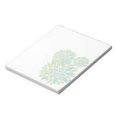Zauberpastellfarbene Blume Notizblock (Rotiert)