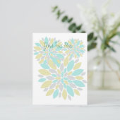 Zauberpastellfarbene Blume Postkarte (Stehend Vorderseite)