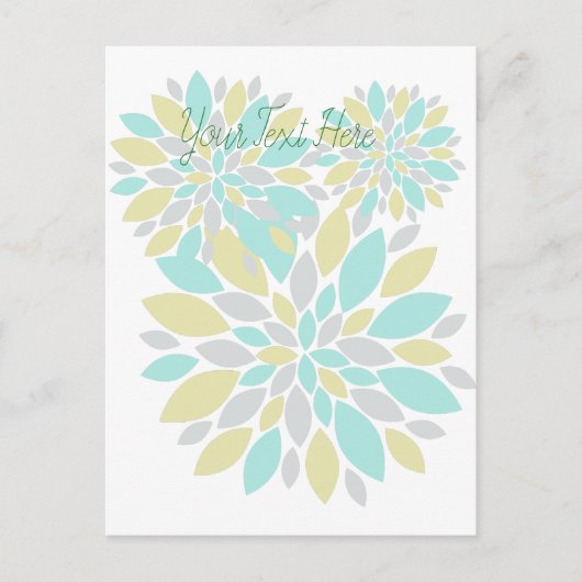 Zauberpastellfarbene Blume Postkarte (Vorderseite)