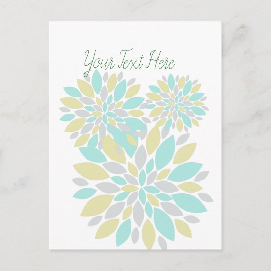 Zauberpastellfarbene Blume Postkarte (Vorderseite)