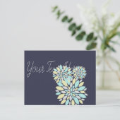 Zauberpastellfarbene Blume Postkarte (Stehend Vorderseite)