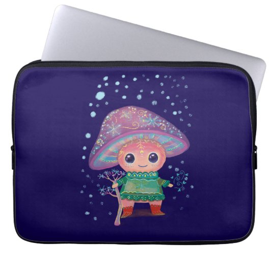 Zauberpilz Laptopschutzhülle (Vorderseite)