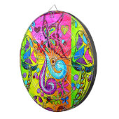 Zauberpilz und Schmetterlingsdartboard Dartscheibe (Vorderseite rechts)