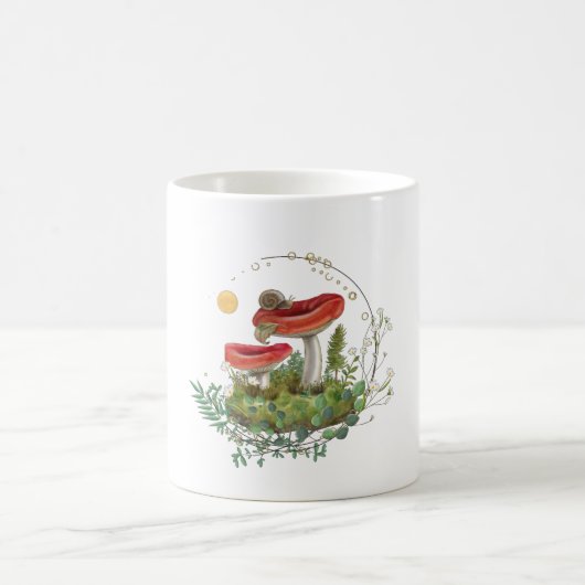 Zauberpilze Vintage Kaffeetasse (Mittel)