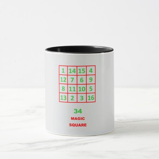 Zauberquadrat-Tasse Tasse (Zentrum)