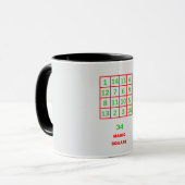 Zauberquadrat-Tasse Tasse (Vorderseite Links)