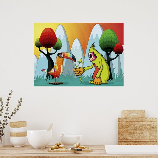 Zauberrasse Poster (Küche)