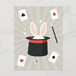 Zauberschau Magician Kids Feiertagspostkarte
