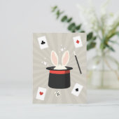 Zauberschau Magician Kids Feiertagspostkarte (Stehend Vorderseite)