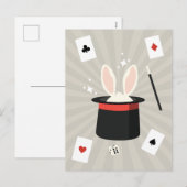 Zauberschau Magician Kids Feiertagspostkarte (Vorne/Hinten)