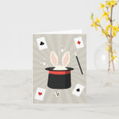 Zauberschau Magician Kids Karte (Gelbe Blume)