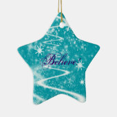 Zauberschnepfe Weihnachten Keramik Ornament (Rechts)