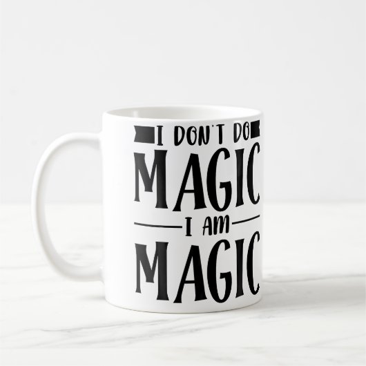 Zaubershow Magier Kaffeetasse (Links)