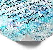 Zauberspruch der Alice im Wunderland Poster (Ecke)