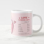 Zauberspruch der rosa-valentinischen Cupiden-Liebe Jumbo-Tasse (Rechts)