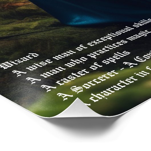 Zauberspruch Poster (Ecke)